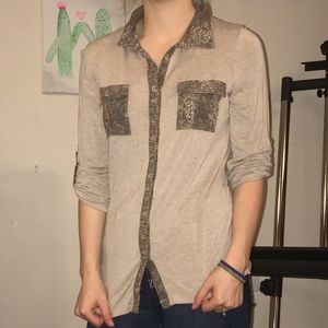 Fun long sleeve button up